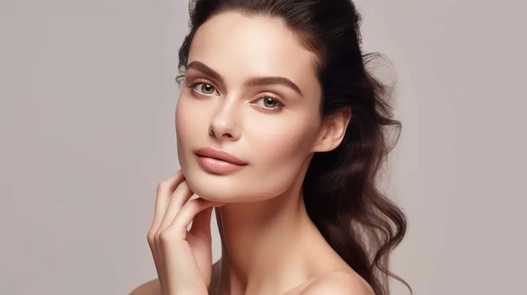 Woman after a Rhinoplasty.