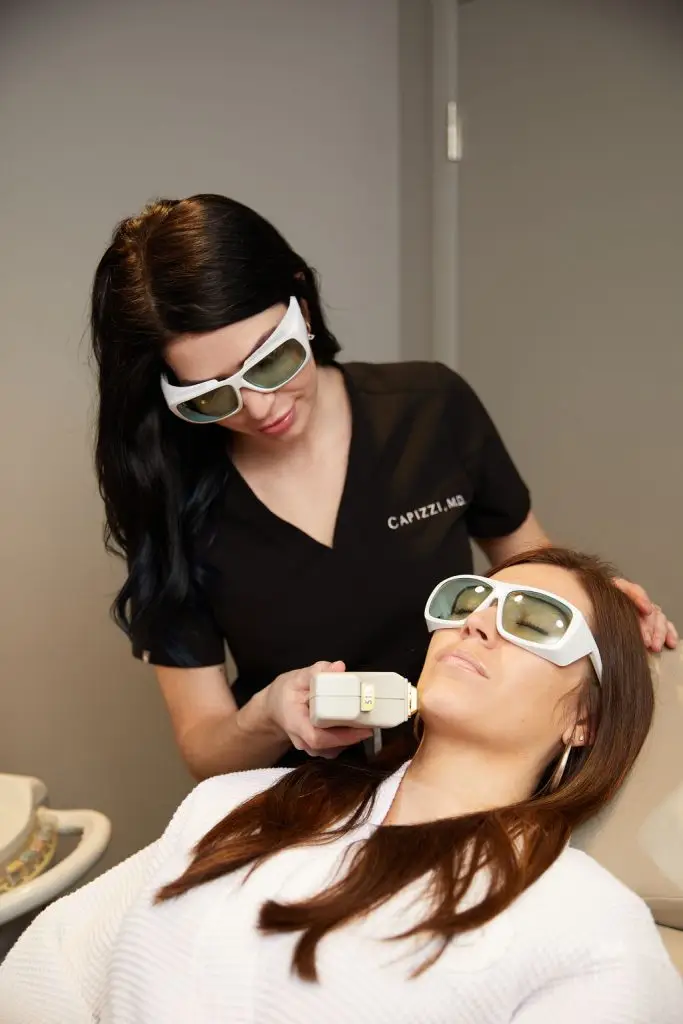 IPL skin treatment for discoloration and vascular concerns at Capizzi MD