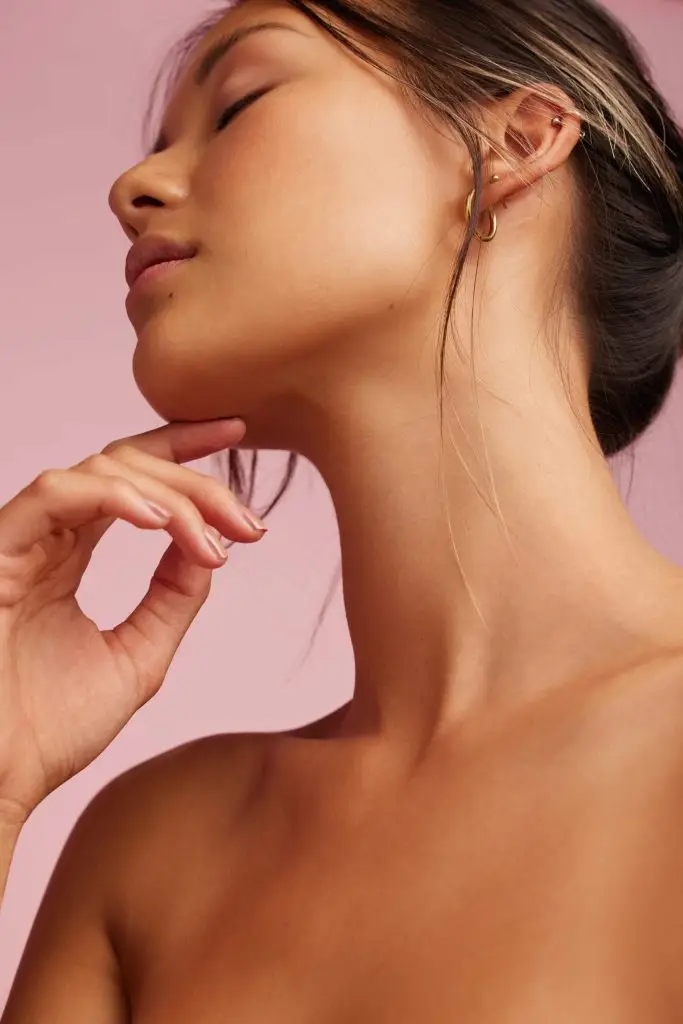 Close up of a beautiful woman